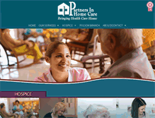 Tablet Screenshot of partnersinhomecare.org